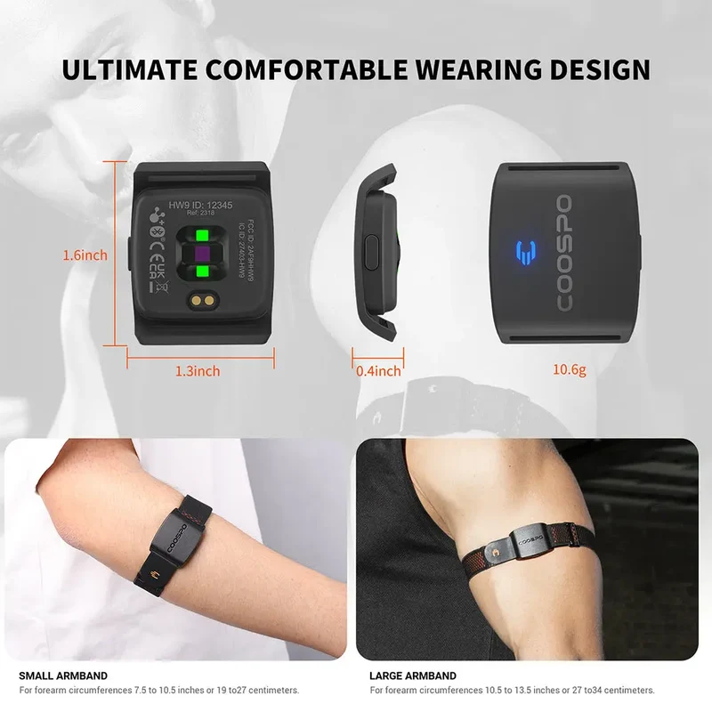 🔥REALZONE HW9 Armband Heart Rate Monitor