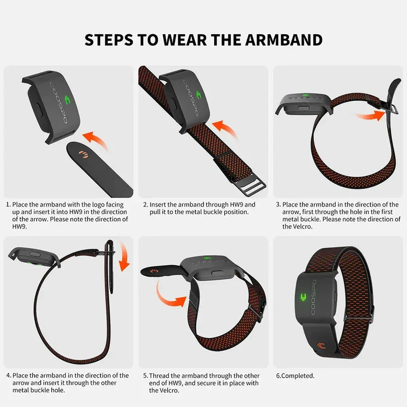 🔥REALZONE HW9 Armband Heart Rate Monitor