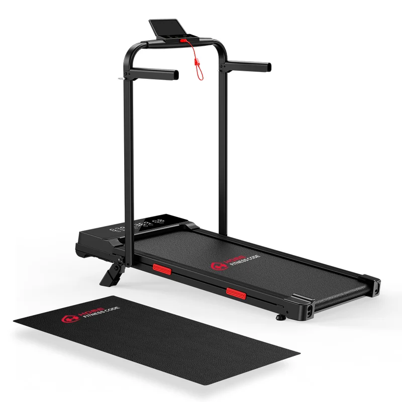 Tapis de Course Pliant Q2 Pro avec 5% Inclinaison Manuelle, Vitesse 1-10 km/h (Nouvelle Version)