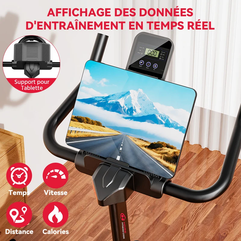 Vélo D'exercice Stationnaire C1, Volant 6 kg
