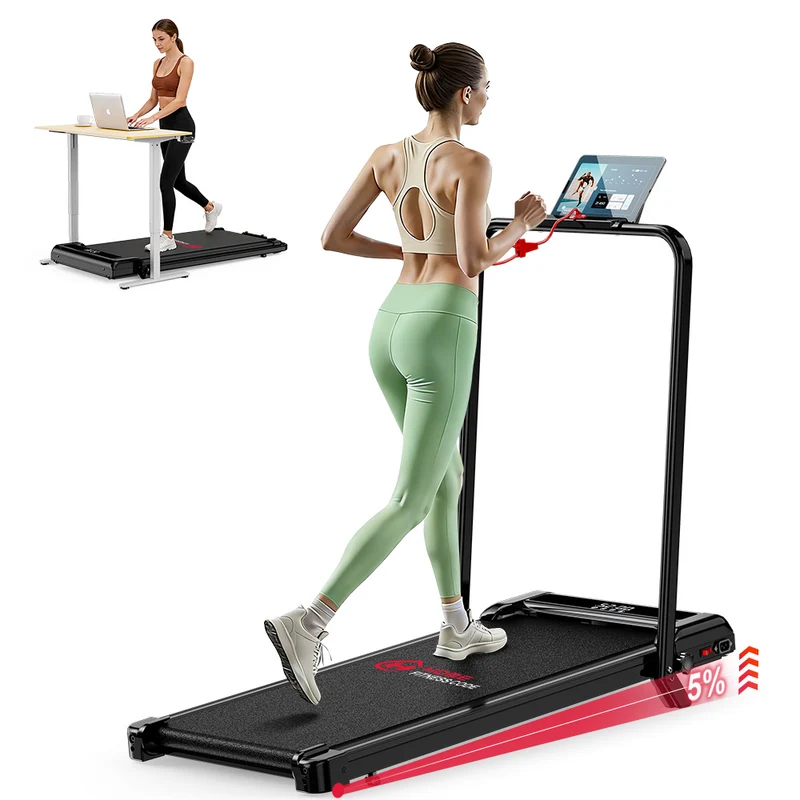 Tapis de Course Pliant Z3 avec Moteur Sans Balais, Vitesse 1-6 km/h, 5% Inclinaison Manuelle