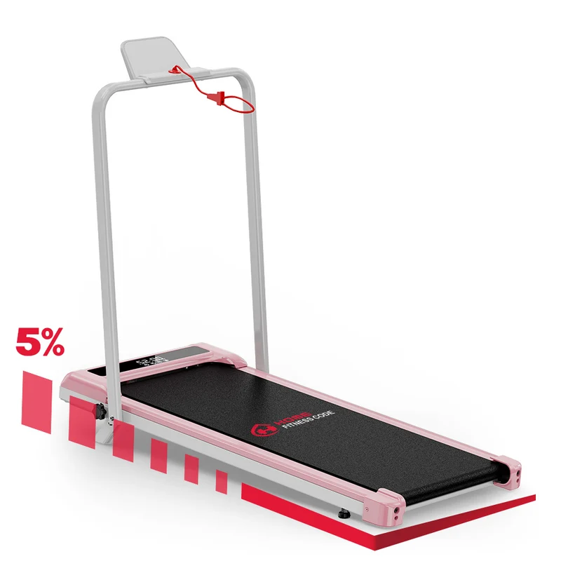 Tapis de Course Pliant Z3 avec Moteur Sans Balais, Vitesse 1-6 km/h, 5% Inclinaison Manuelle