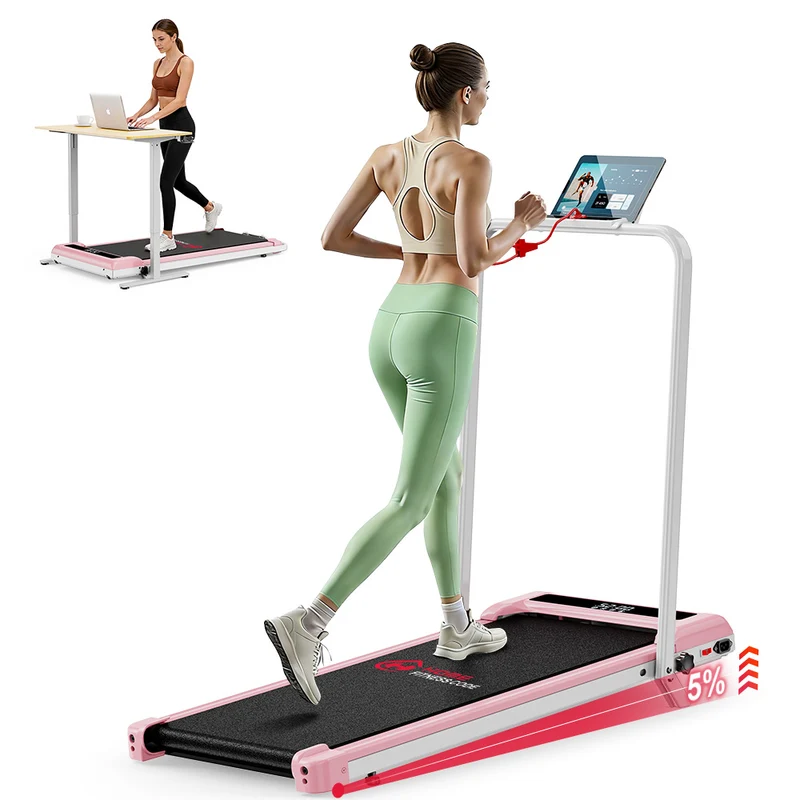 Tapis de Course Pliant Z3 avec Moteur Sans Balais, Vitesse 1-6 km/h, 5% Inclinaison Manuelle