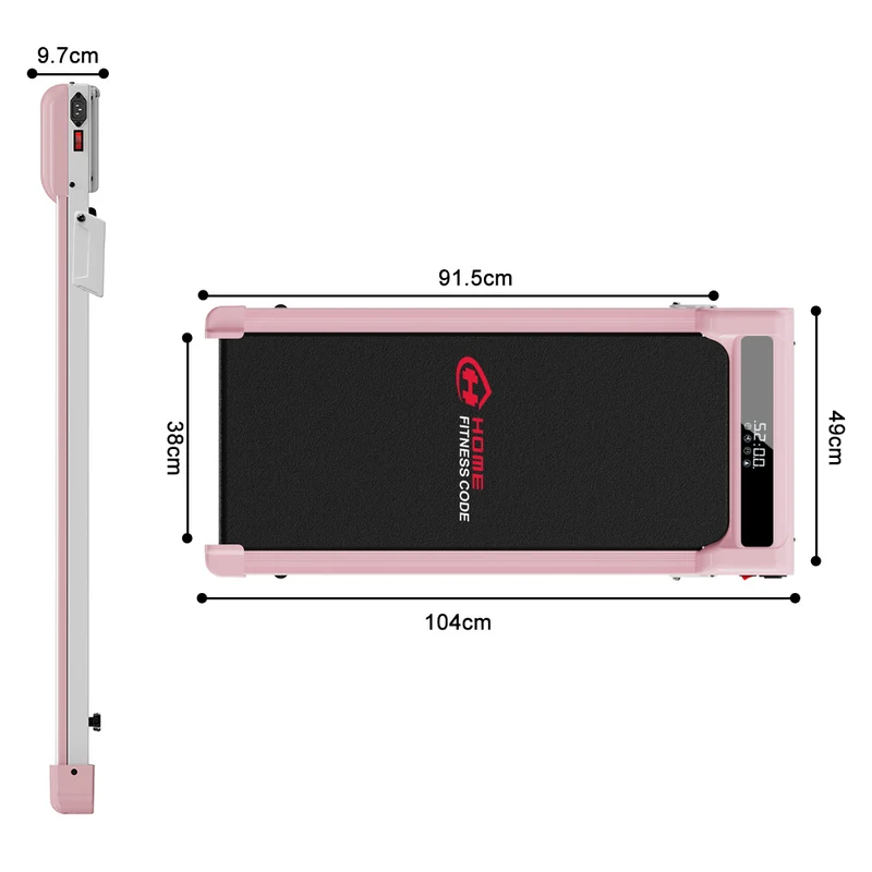 Tapis de Course Z3 avec Moteur Sans Balais, Vitesse 1-6 km/h, 5% Inclinaison Manuelle
