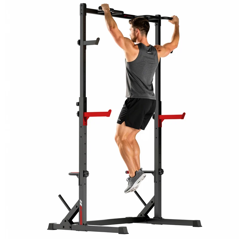 Squat Demi-Rack avec Barre de Traction