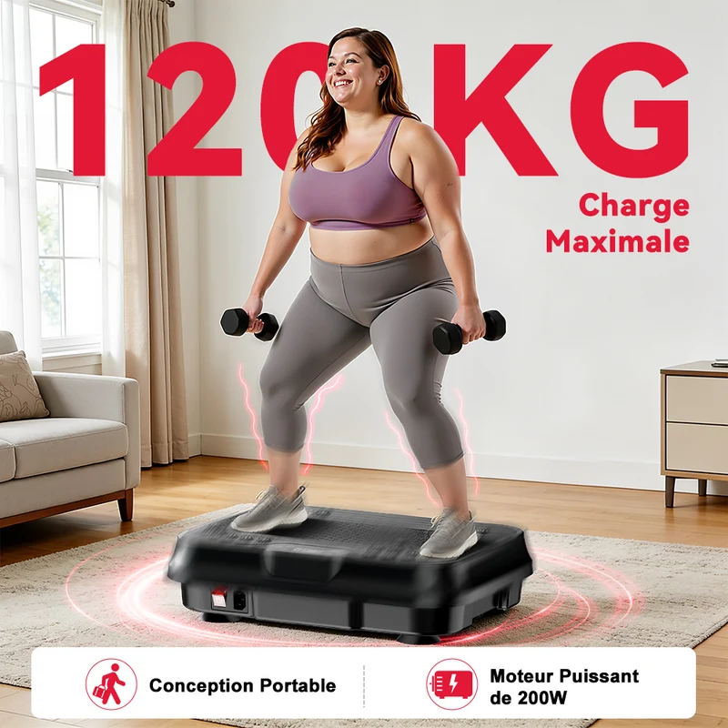 Plateforme Vibrante F1, 250 Niveaux D'intensité