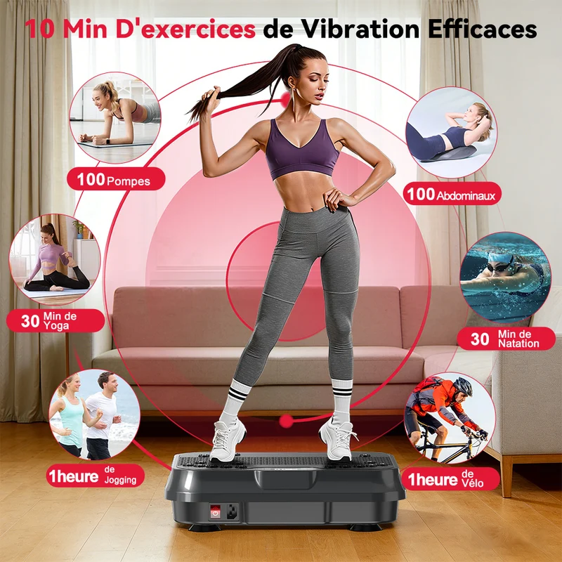 Plateforme Vibrante F1, 250 Niveaux D'intensité