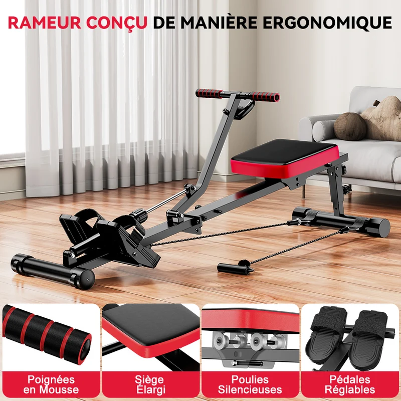 Rameur Hydraulique, Résistance à 12 Niveaux