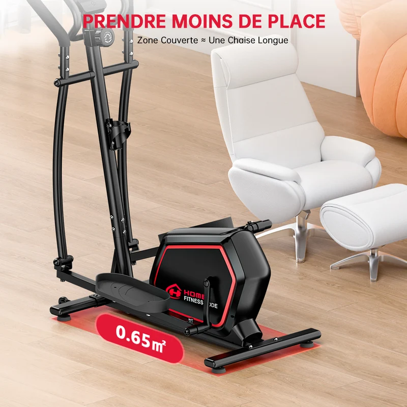 Vélo Elliptique E200, Résistance Magnétique à 16 Niveaux