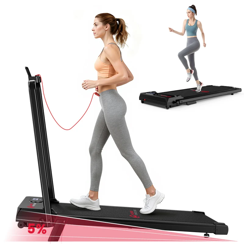 Tapis de Course Pliant T7, Vitesse 1-6KM/H, 5% Inclinaison Manuelle