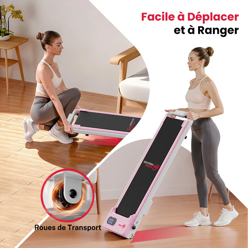 Tapis de Course Pliant T7, Vitesse 1-6KM/H, 5% Inclinaison Manuelle