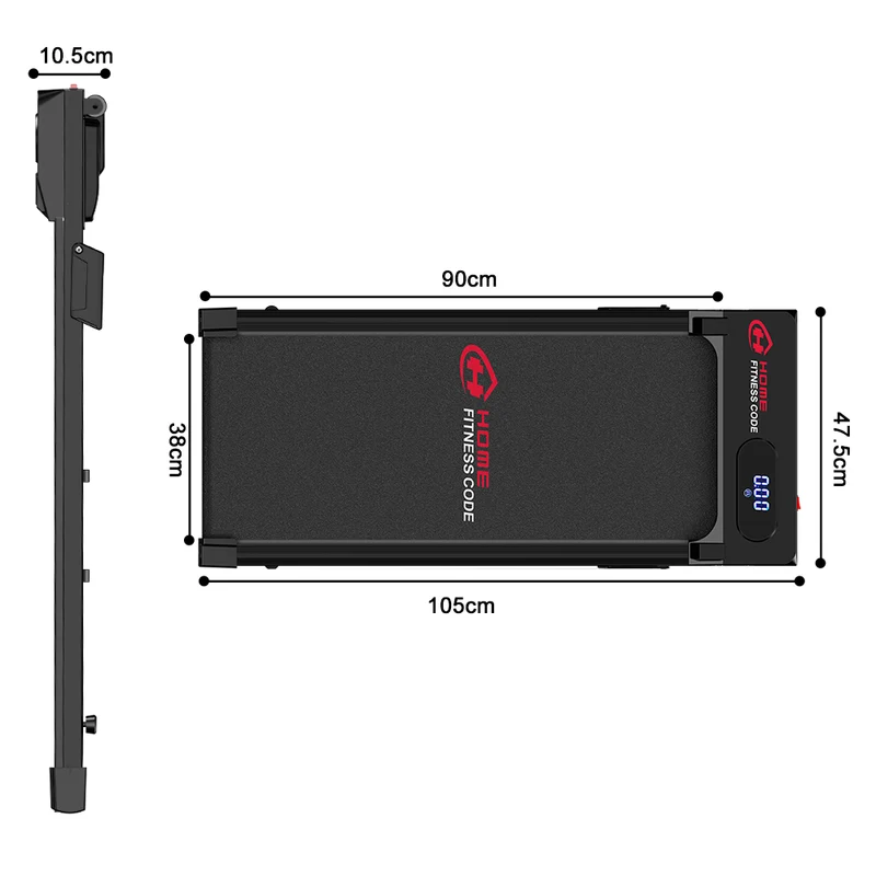Tapis de Course T7, Vitesse 1-6KM/H, 5% Inclinaison Manuelle