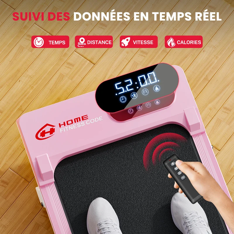 Tapis de Course T7, Vitesse 1-6KM/H, 5% Inclinaison Manuelle
