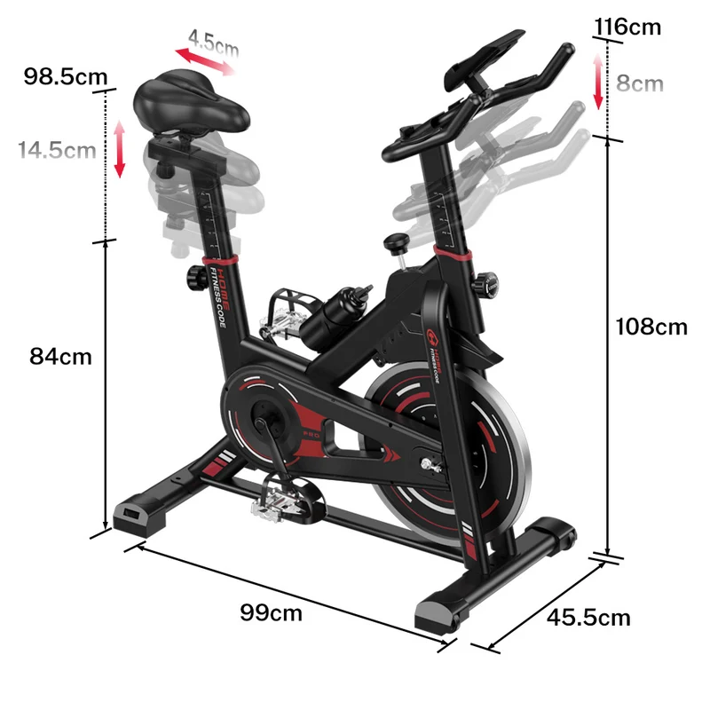 Vélo D'exercice Stationnaire D1, Volant 8 kg/10 kg