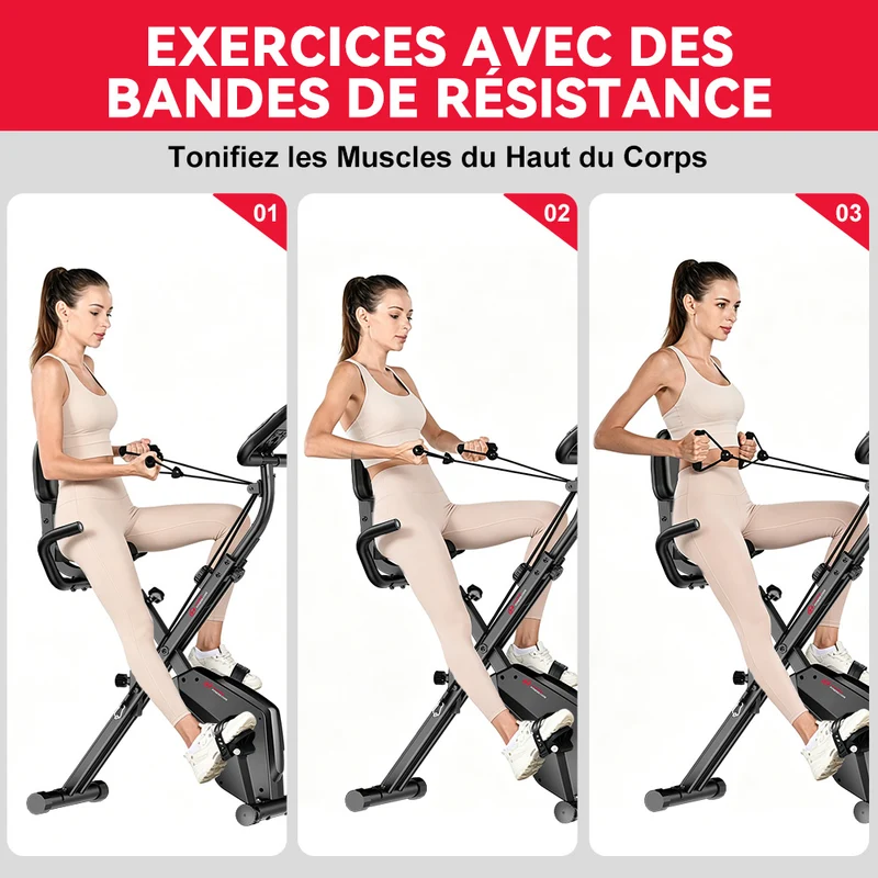 Vélo D'exercice Pliable, Résistance Magnétique