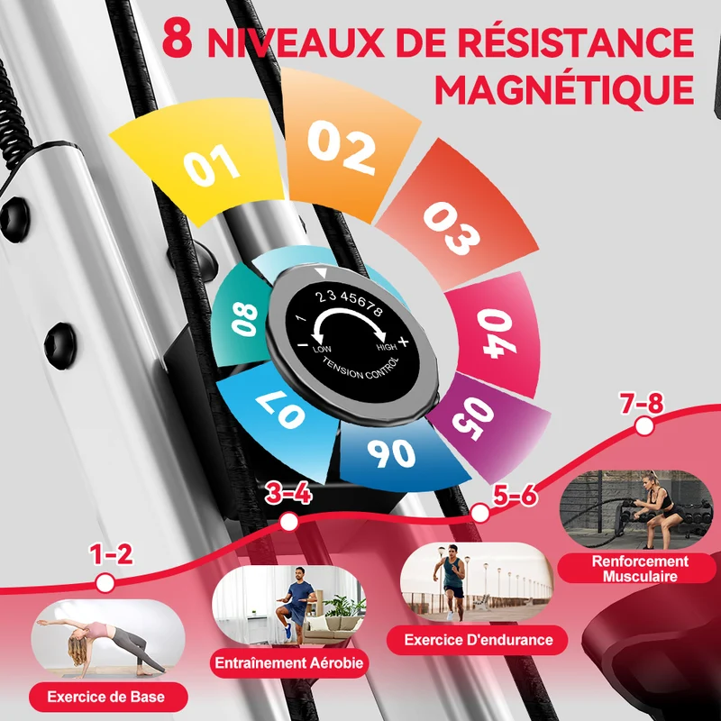 Vélo D'exercice Pliable, Résistance Magnétique