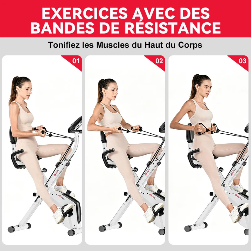 Vélo D'exercice Pliable, Résistance Magnétique