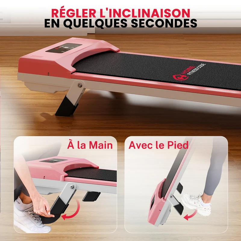 Tapis de Course C1, Vitesse 1-10KM/H, 5% Inclinaison Manuelle