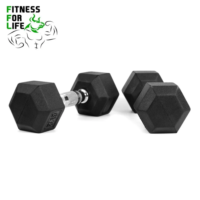 550 lb HEX Dumbbells Set + Rack