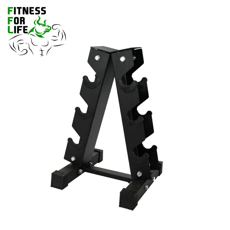 90 lb HEX Dumbbells set + 3 pair rack