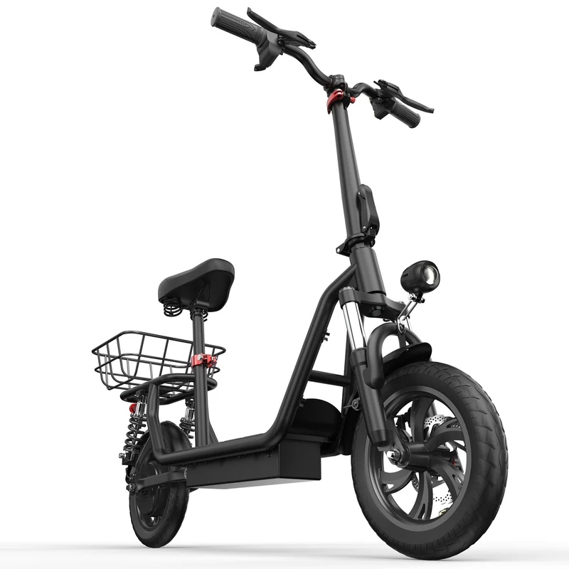 iScooter i12 500W Electric Scooter with Seat & Basket