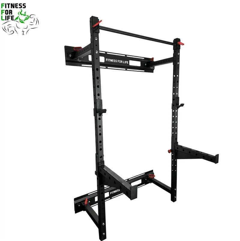 Wall Mount Foldable Power Rack Bundle