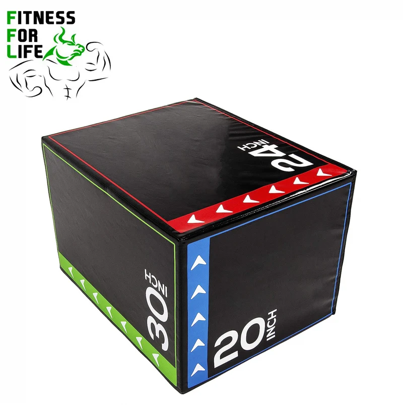 3 in 1 Plyometric Foam Jump Box - 20" 24" 30