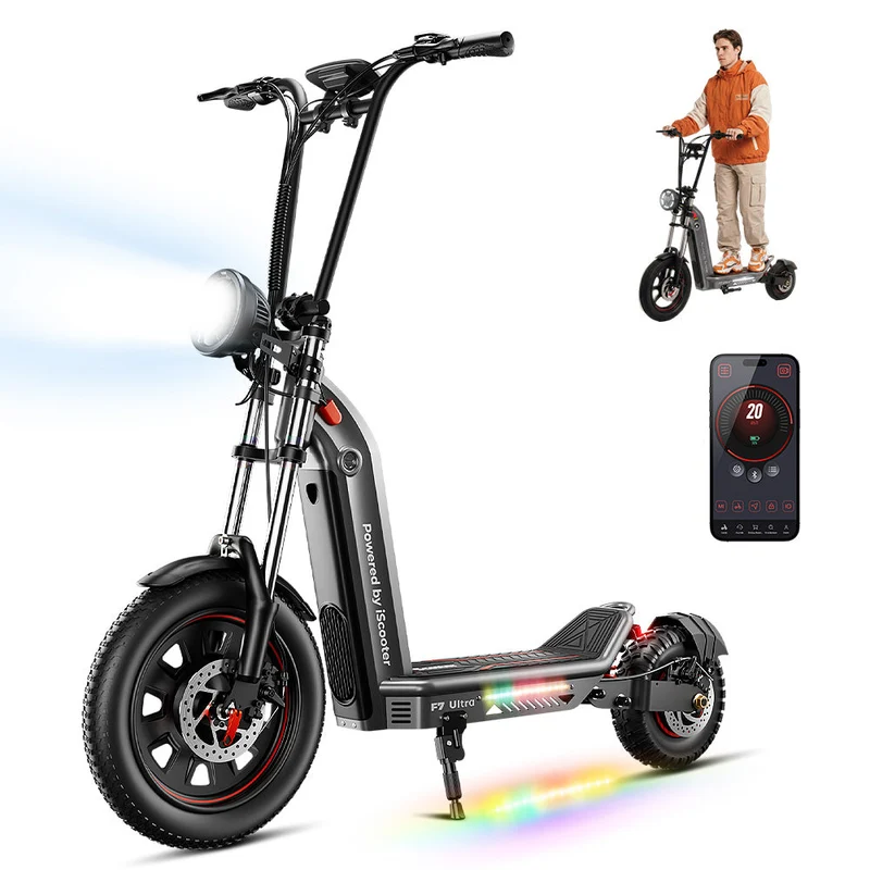 iScooter F7Ultra All-Terrain Electric Scooter with Detachable Battery