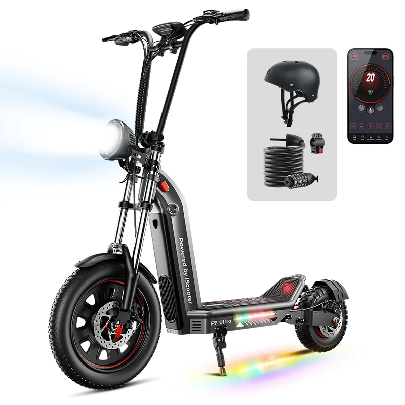 iScooter F7Ultra All-Terrain Electric Scooter with Detachable Battery