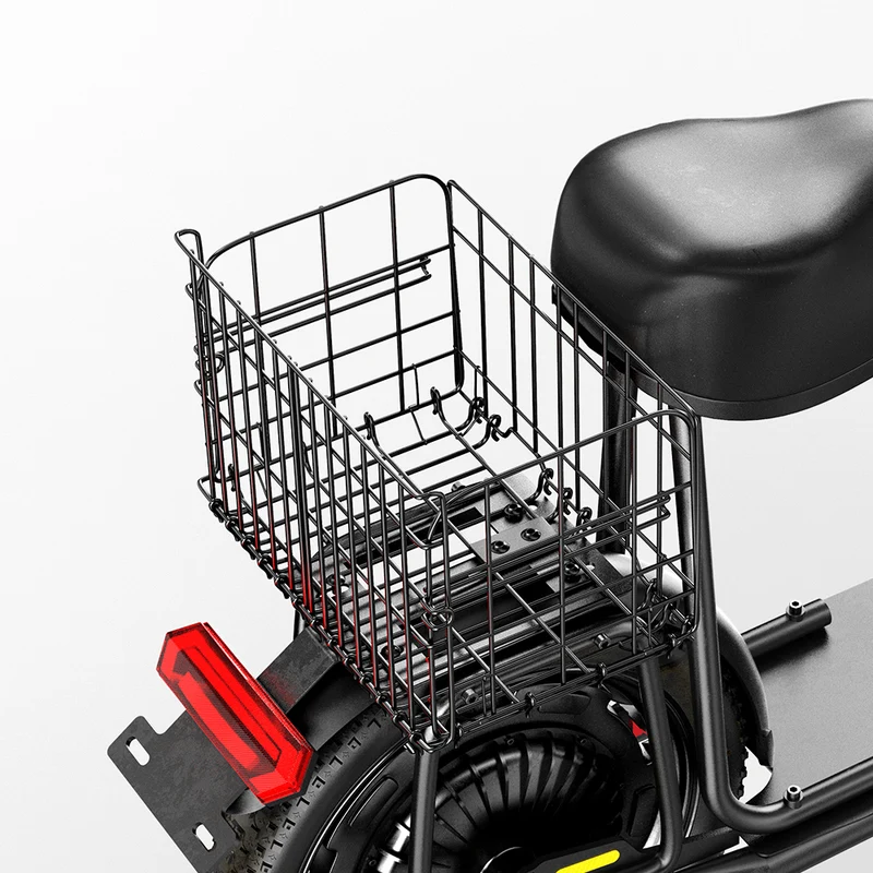 iScooter F7 Seated Electric Scooter - 16" Fat Tires, Detachable Cargo Basket