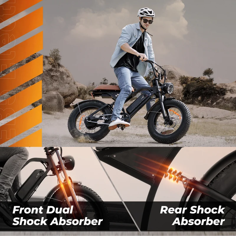 iScooter EB5 20″ Fat Tire E-Mountainbike