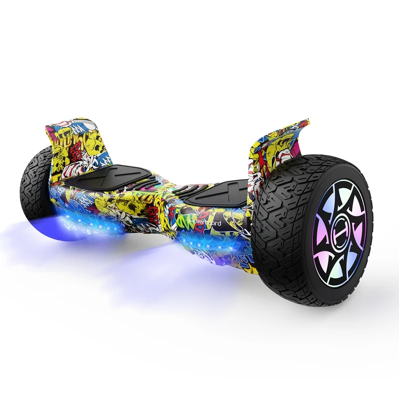 H8 8.5" Off Road Hoverboard with Bluetooth Music and LED Lights - Self Balancing System
