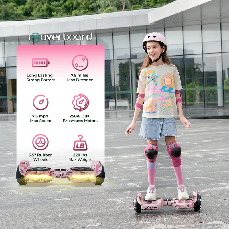 H2 Self Balancing Hoverboard with Bluetooth & LED 6.5"