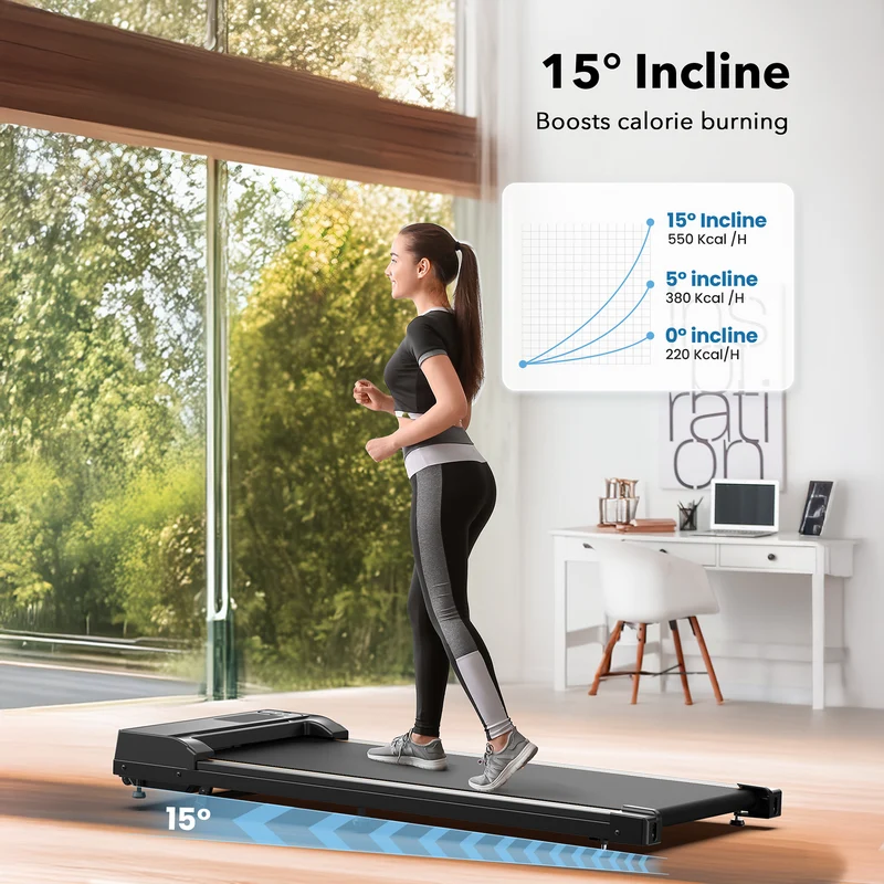 JT31 Walking Pad Treadmill with Incline