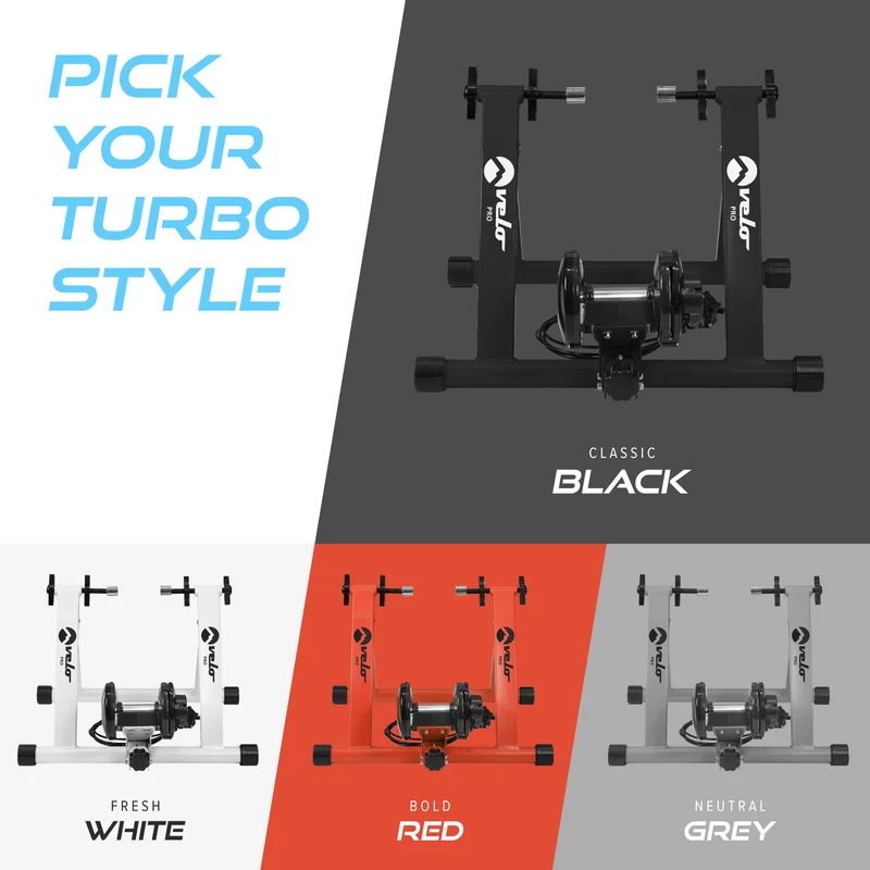 Support d'Entraînement pour Vélo à Résistance Magnétique avec Tapis - Blanc