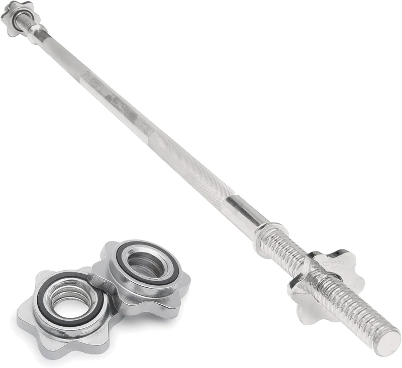 Barre de Musculation Droite 1,2 m - Colliers de Verrou Tournant