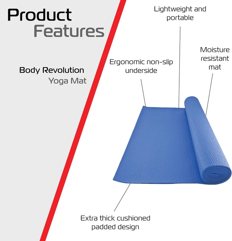Tapis de Yoga - Bleu