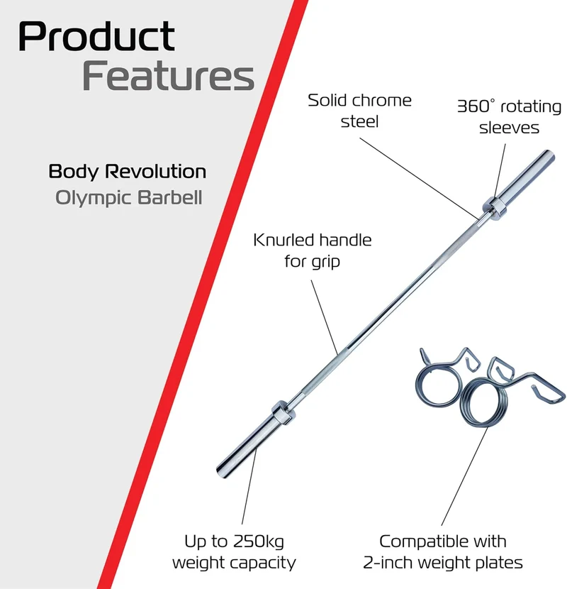 Barre à Disques Olympique 213 cm
