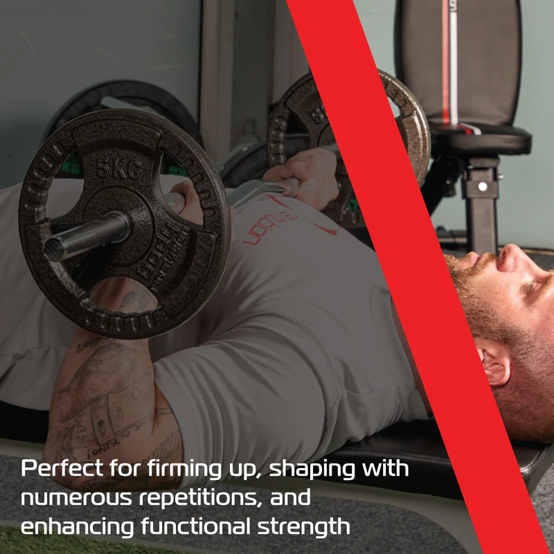 2 Disques de Musculation en Fonte de 40 kg (2 x 20 kg)