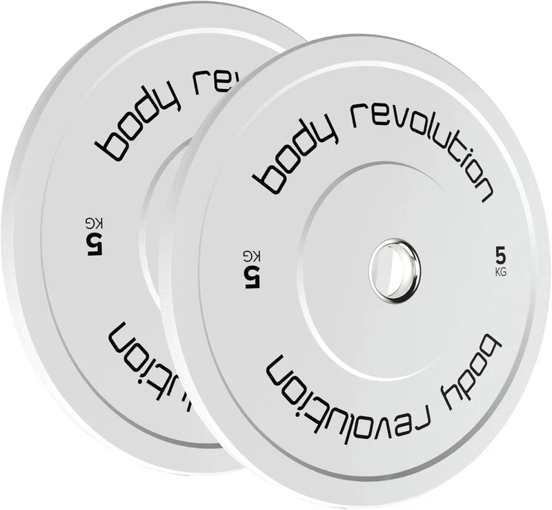 Lot de 2 Disques Olympiques Bumpers - 10 kg (2 x 5 kg)