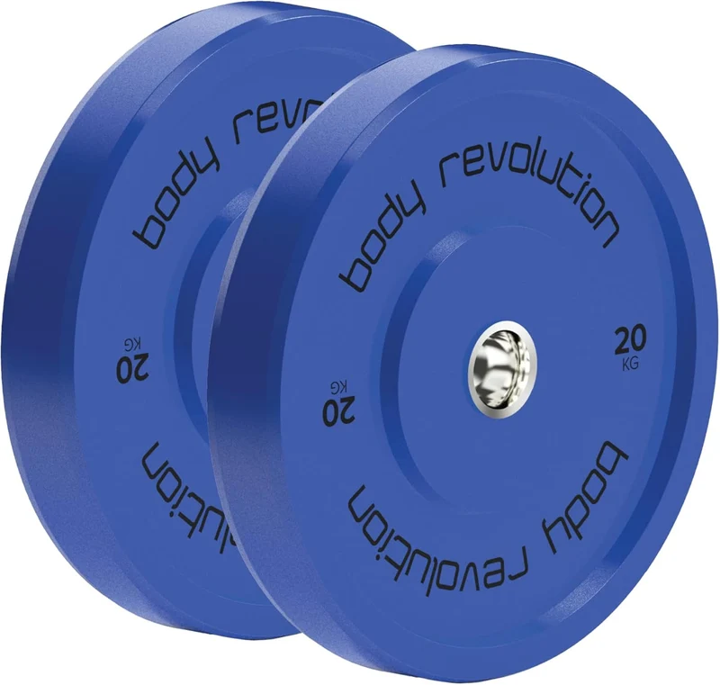 Lot de 2 Disques Olympiques Bumpers - 40 kg (2 x 20 kg)