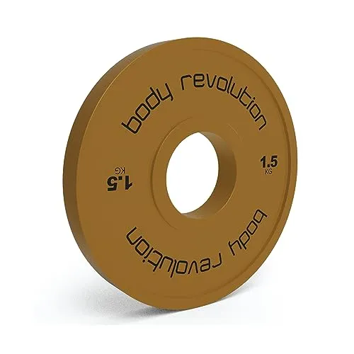 Lot Complet Disques de Musculation Fractionnés - 15 kg (1 x 0,5 kg, 1 x 1 kg, 1 x 1,5 kg, 1 x 2 kg, 1 x 2,5 kg)