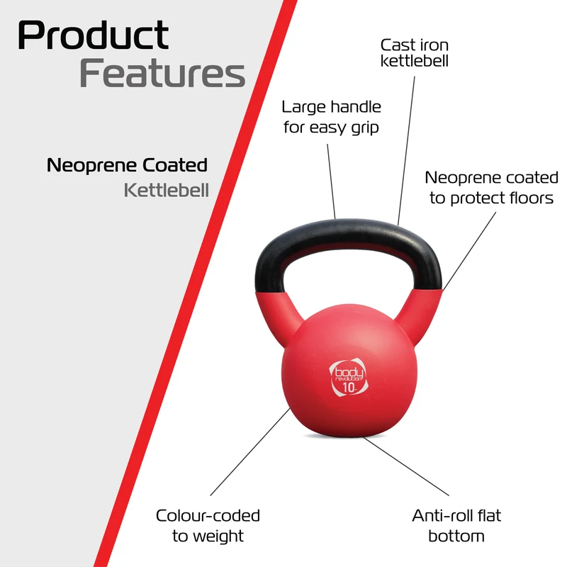 Kettlebell en Néoprène 10 kg