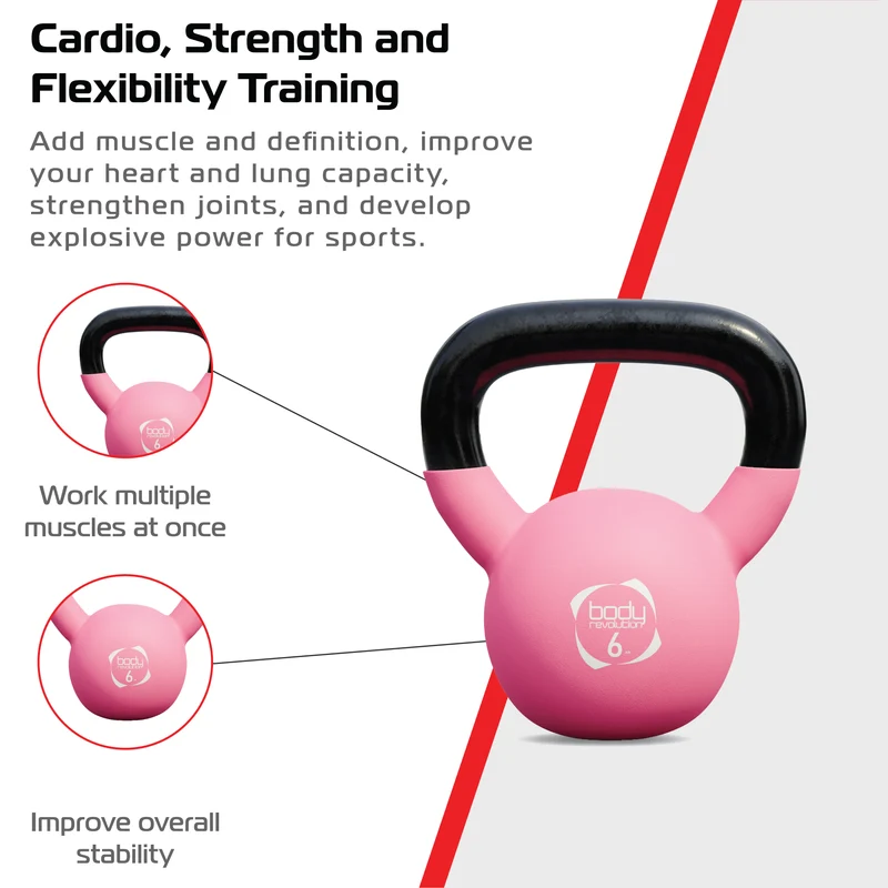 Kettlebell en Néoprène 6 kg