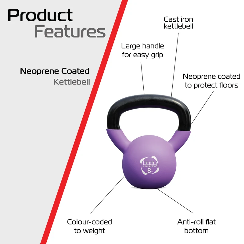 Kettlebell en Néoprène 8 kg