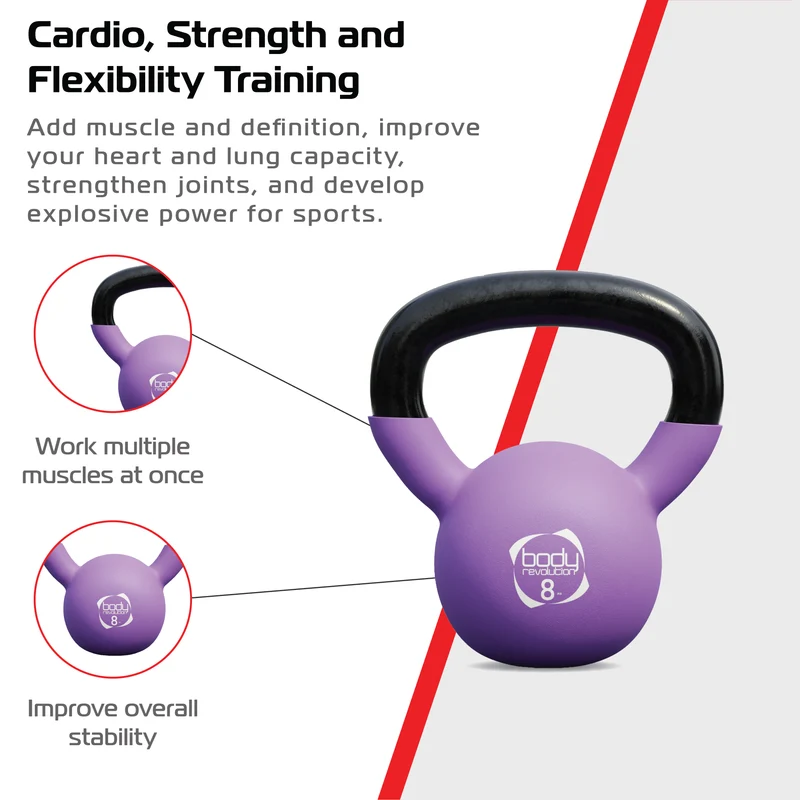 Kettlebell en Néoprène 8 kg