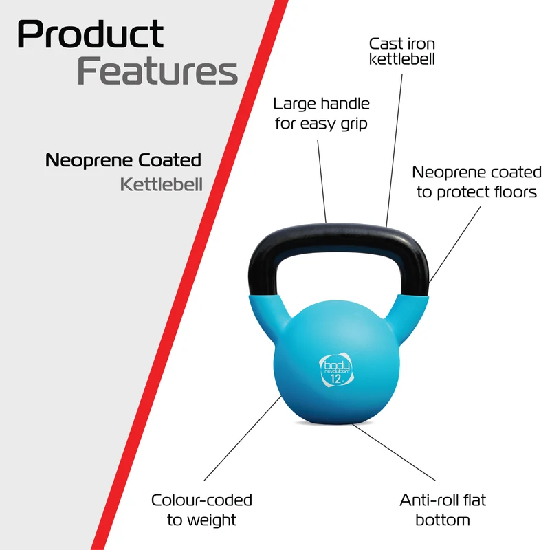 Kettlebell en Néoprène 12 kg