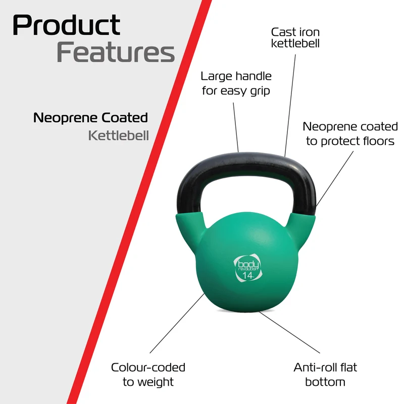 Kettlebell en Néoprène 14 kg