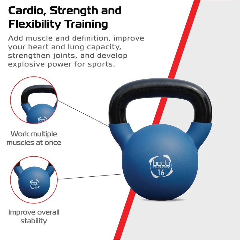 Kettlebell en Néoprène 16 kg