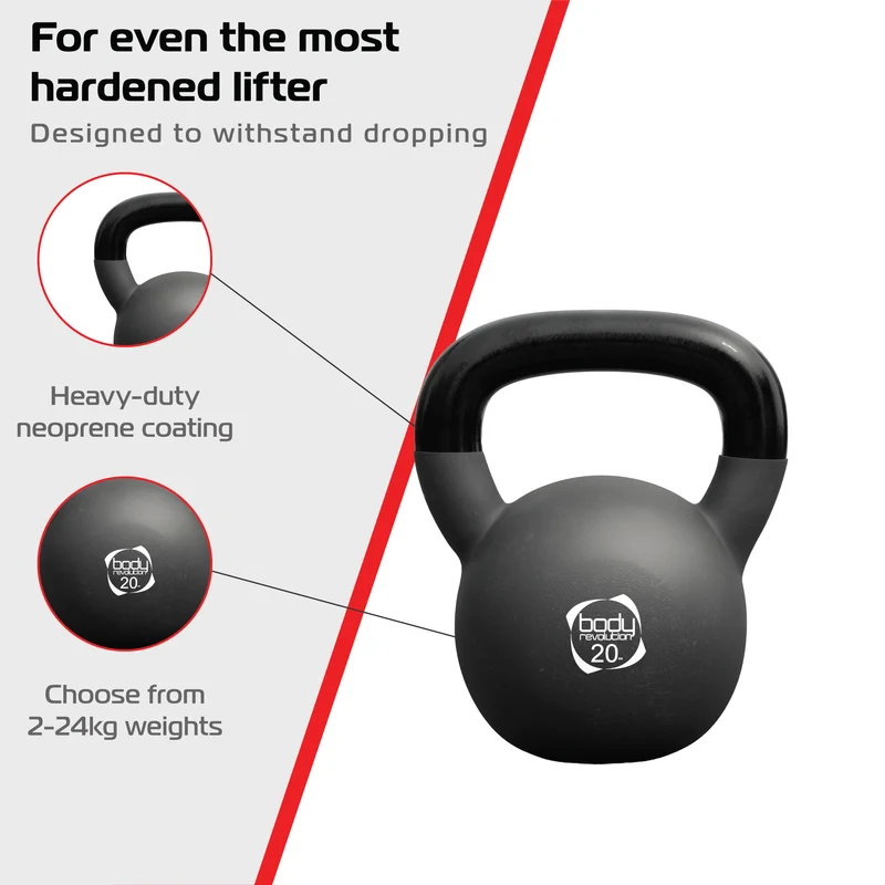 Kettlebell en Néoprène 20 kg